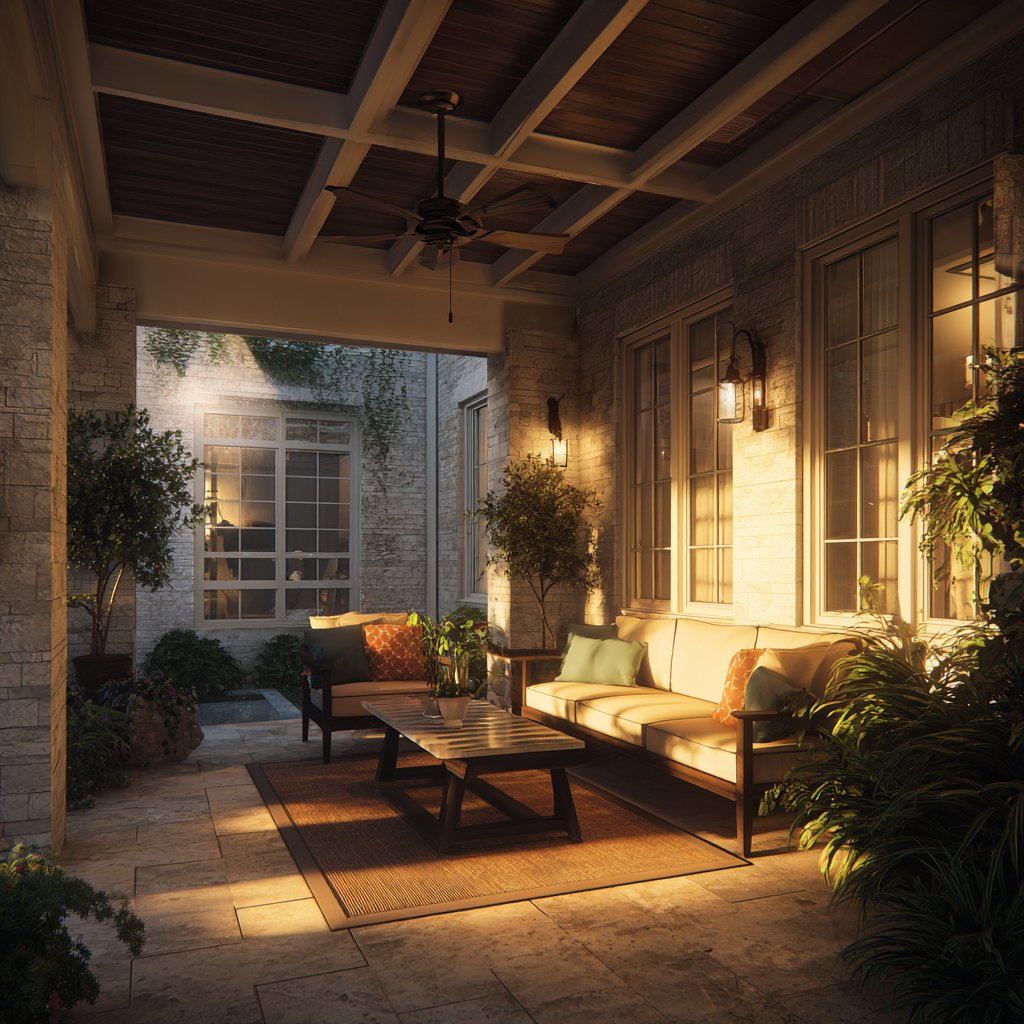 Covered patio design Florida