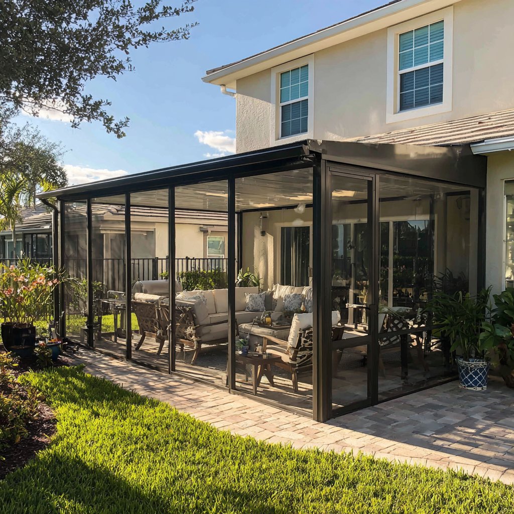 Screen enclosure without pool Florida