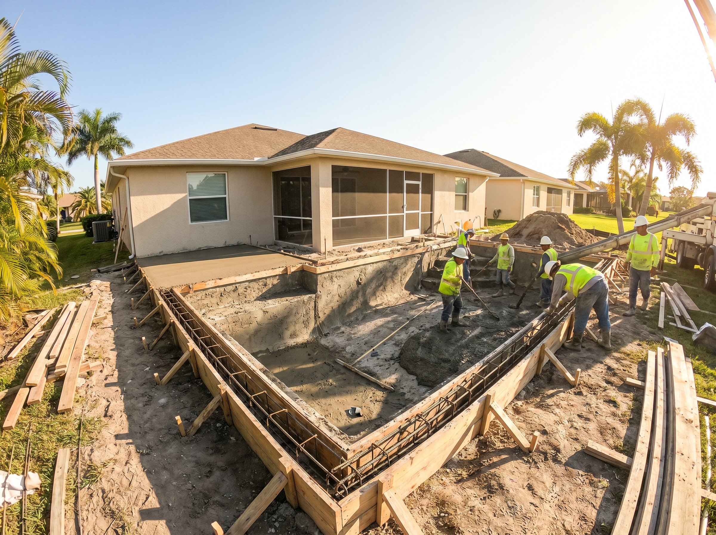 Pool construction permit Florida